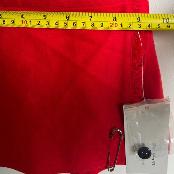 NWT O'NEIL Of Dublin Red Kilt Skirt Suspenders Size 16 Age 1/2 - Picture 3 of 6